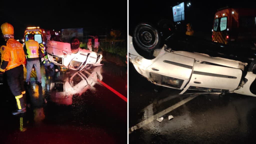 Motorista morre após capotamento na “curva da morte” da rodovia Antônio Heil