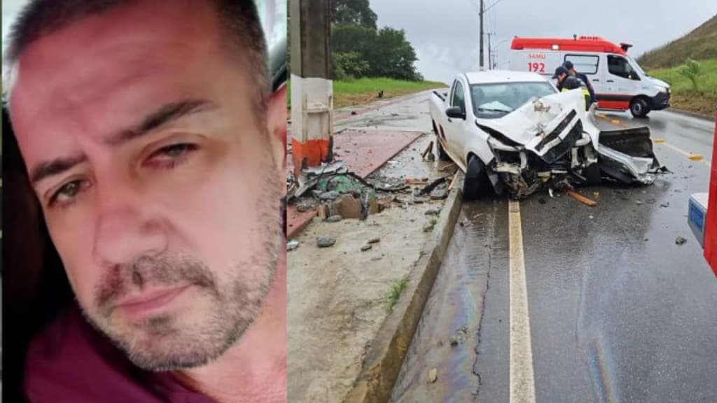 Vídeo mostra batida de carro contra poste que causou morte do motorista de Camboriú