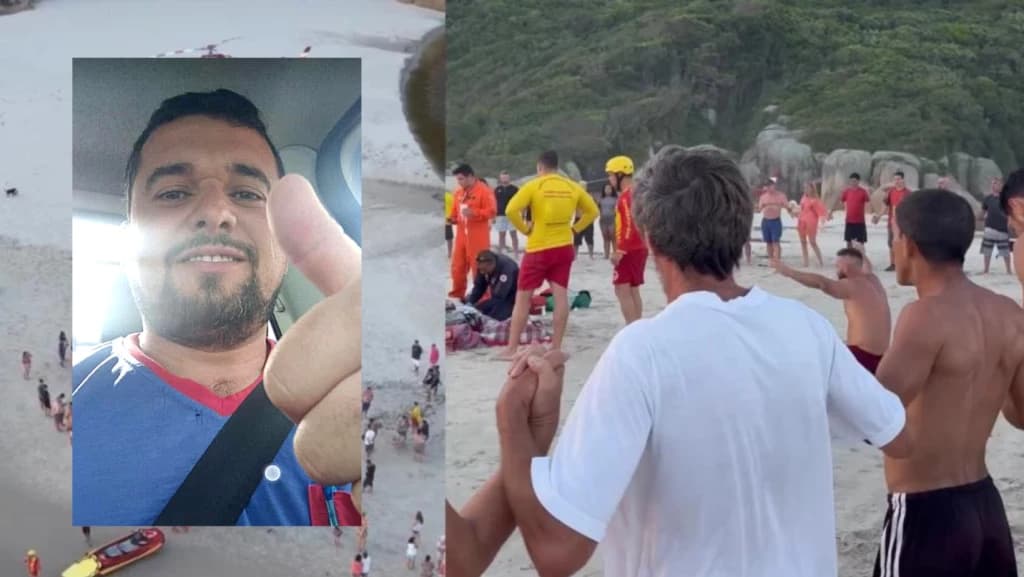 Identificado homem que morreu afogado enquanto banhistas faziam corrente de oração