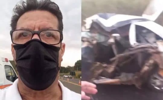 Jornalista descobre ao vivo que vítima do acidente que noticiava era seu filho