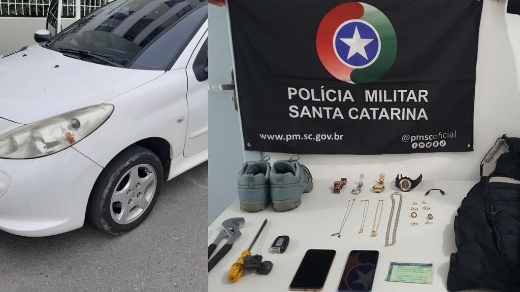 Foragido do Paraná é capturado em Tijucas após série de furtos