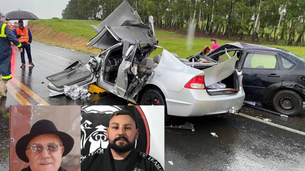 Acidente gravíssimo mata pai e filho na BR-116
