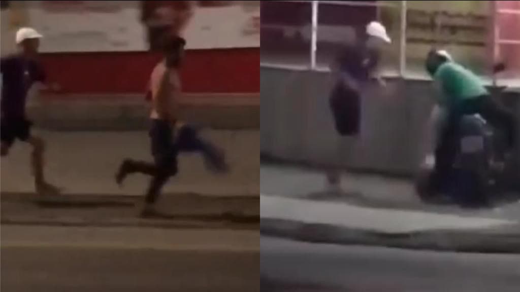 Ladrão leva surra de pedestre e motoboy em Criciúma