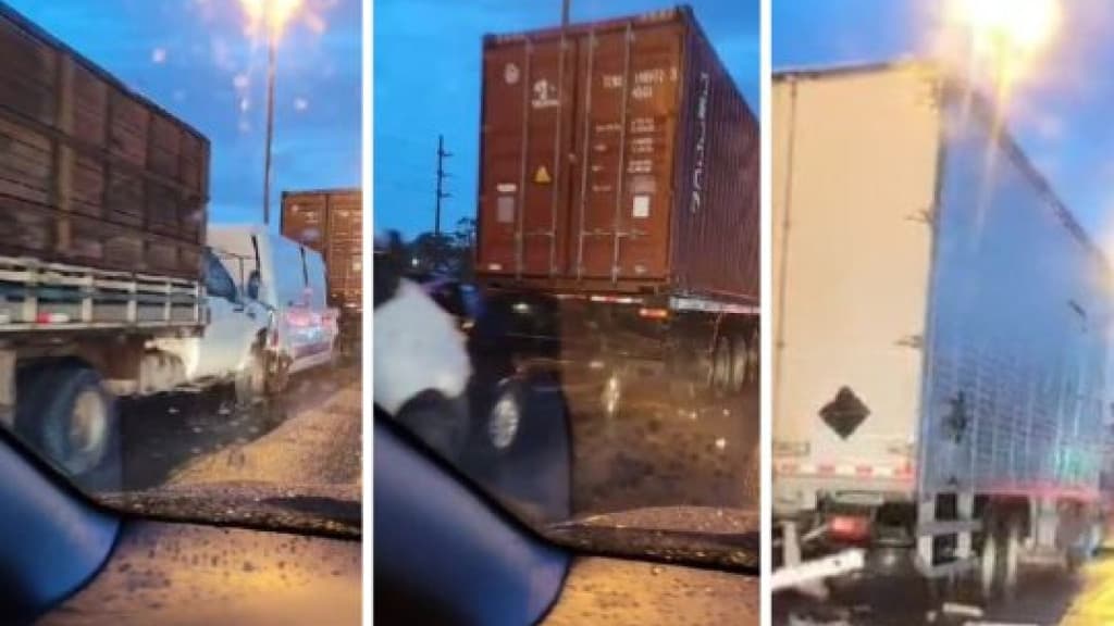 Engavetamento envolvendo sete veículos causa transtornos na BR-101 em BC