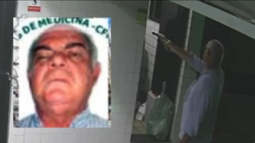 Médico agride esposa, mata porteiro de prédio com tiro na cabeça e comete suicídio