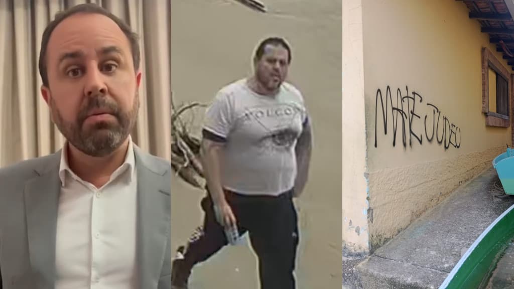 “Matem os judeus”: indivíduo é flagrado pichando muros em Bombinhas
