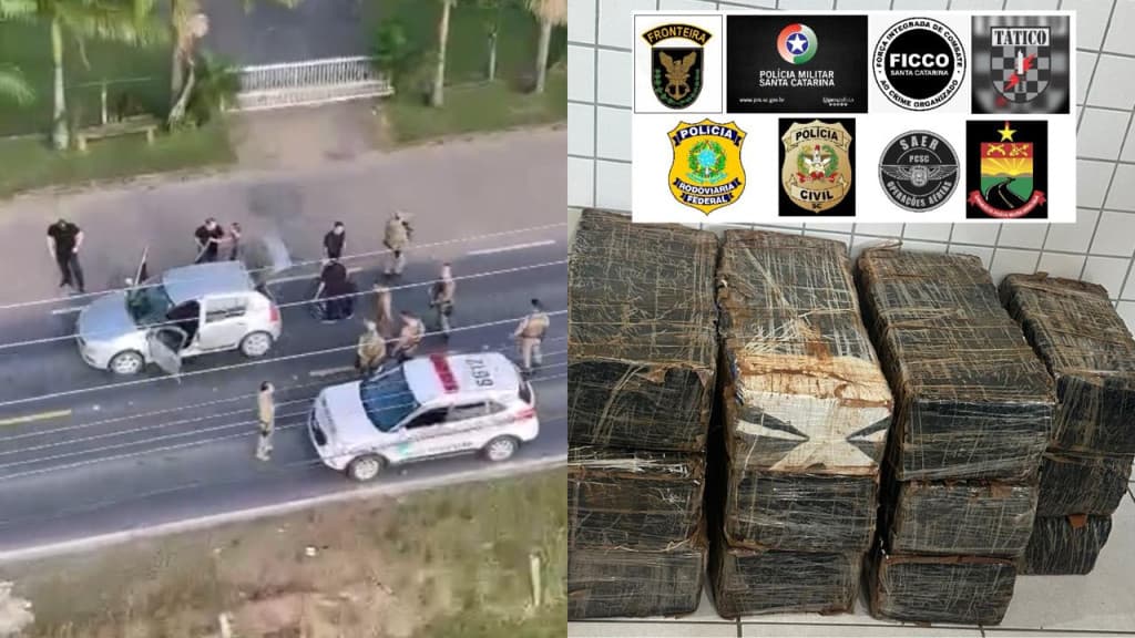 Operação conjunta em SC resulta na prisão de traficante e mais de 200 kg de drogas