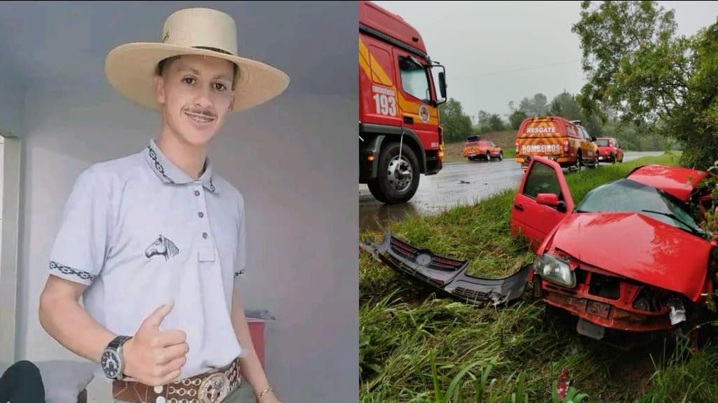 Jovem morre após colisão frontal entre carro e carreta na BR-470