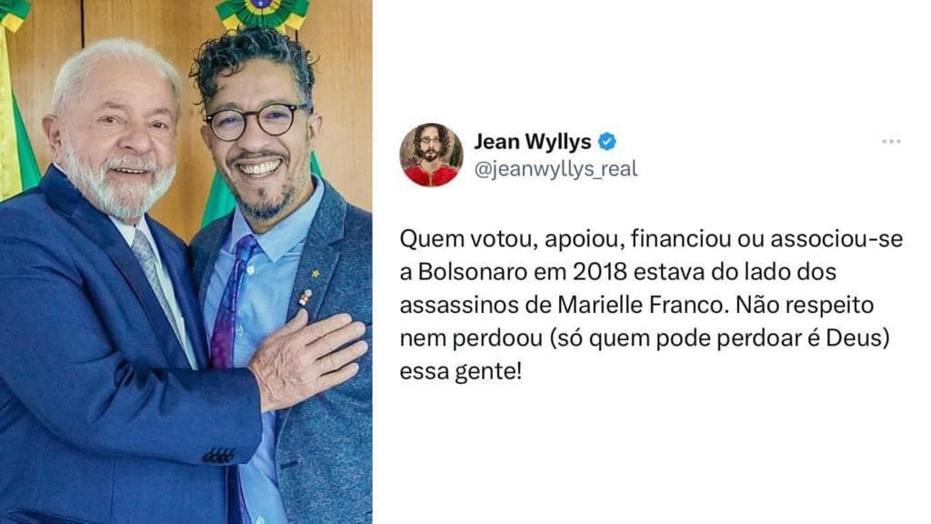 Jean Wyllys chama eleitores de Bolsonaro de assassinos após ganhar cargo de Lula