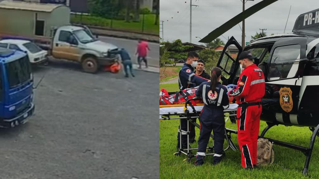 Trabalhador é esmagado durante manutenção de caminhão em SC