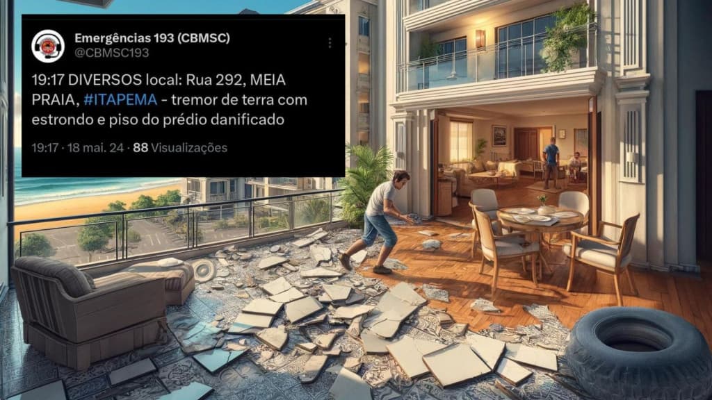 Terremoto em Itapema? Ocorrência assusta e chama a atenção de moradores