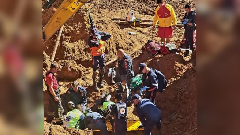 Trabalhador é soterrado em obra para construção de prédio em Balneário Camboriú