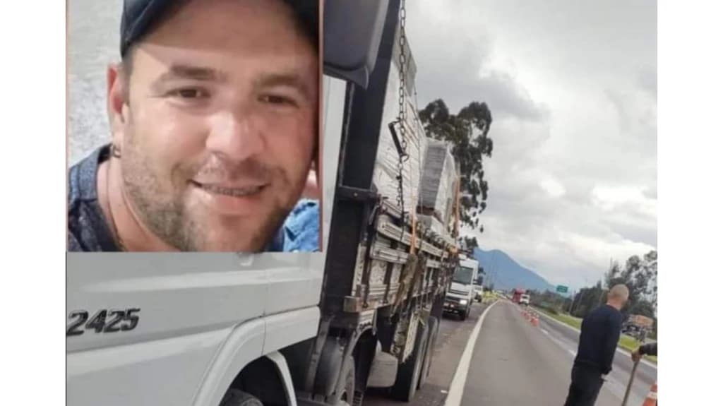 Caminhoneiro de SC morre atropelado após descer de caminhão na BR101 no RS
