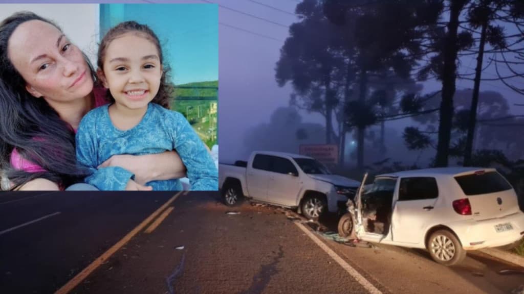 Mãe e filha de 4 anos morrem em acidente grave na BR-282