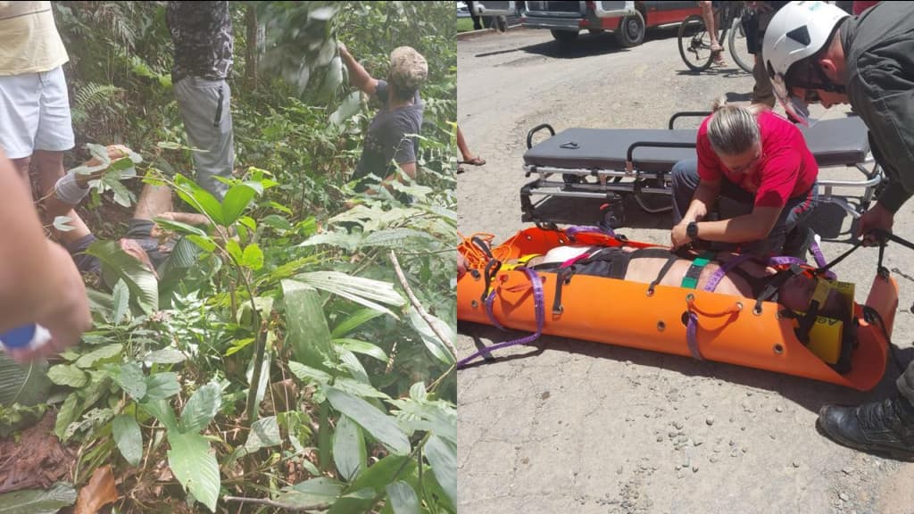Homem é encontrado em área de mata após três dias desaparecido, em Penha