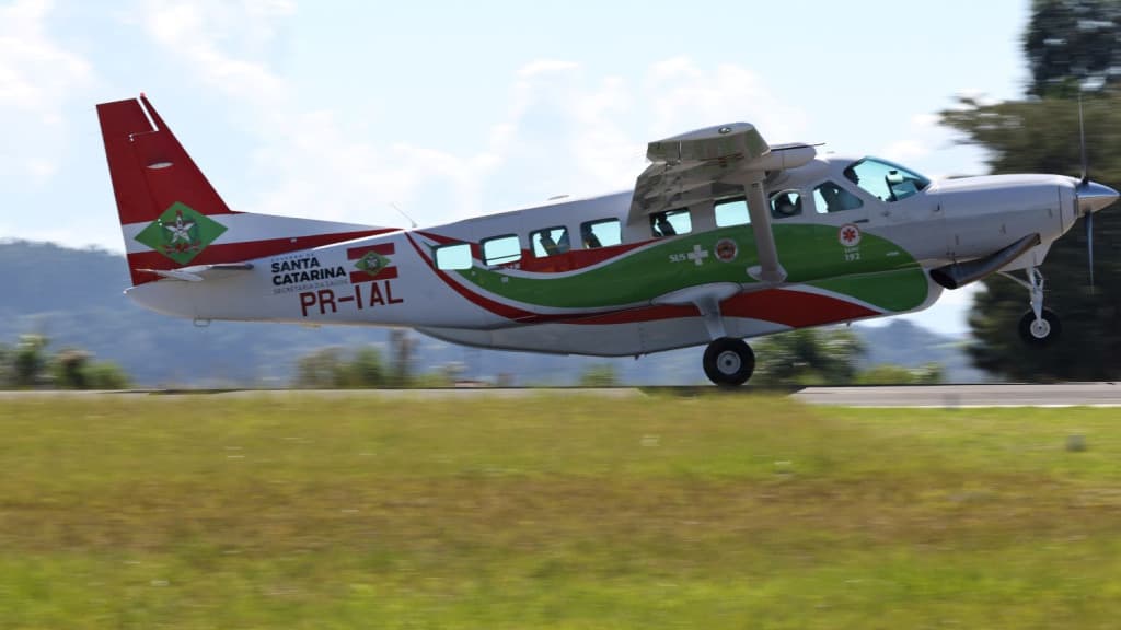 Novo serviço aeromédico de Santa Catarina já realizou 44 atendiment