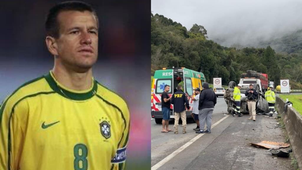Capitão do tetra, Dunga e esposa sofrem acidente na BR-116