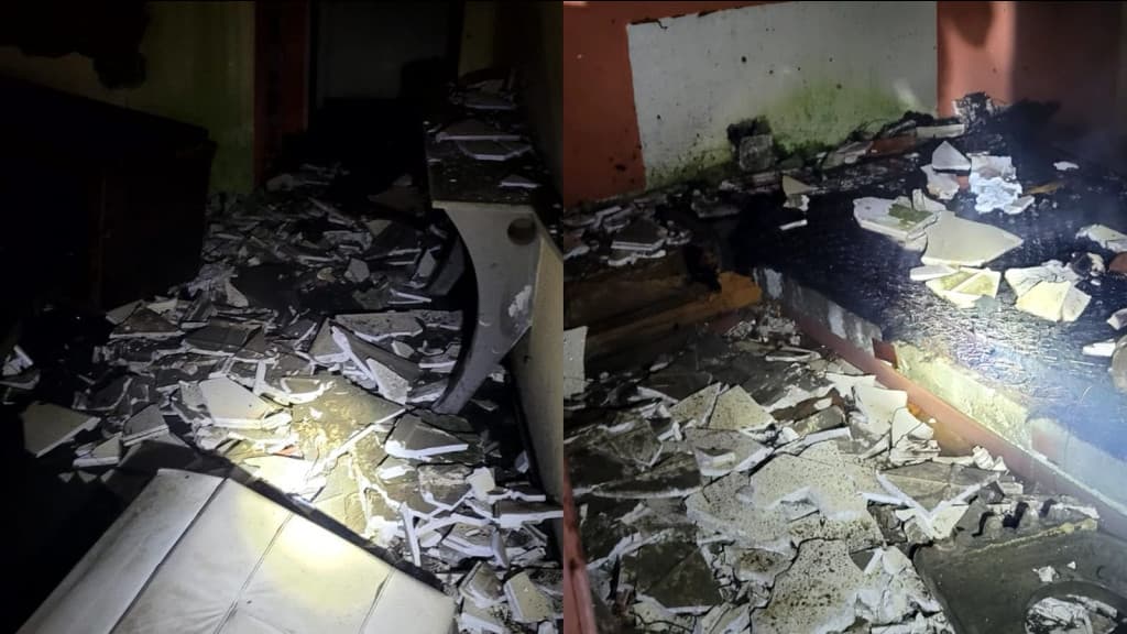 Incêndio em motel abandonado de Porto Belo mobiliza bombeiros