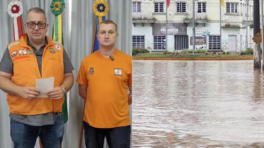 Taió se prepara para enchente após 111 mm de chuva em 24 horas