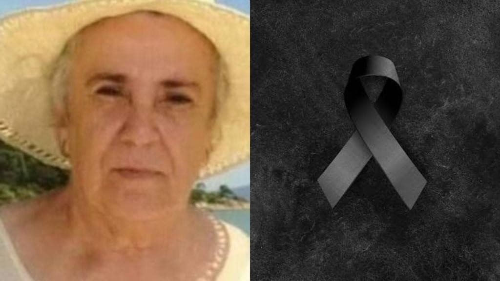 Nota de falecimento de Luiza Maria da Luz