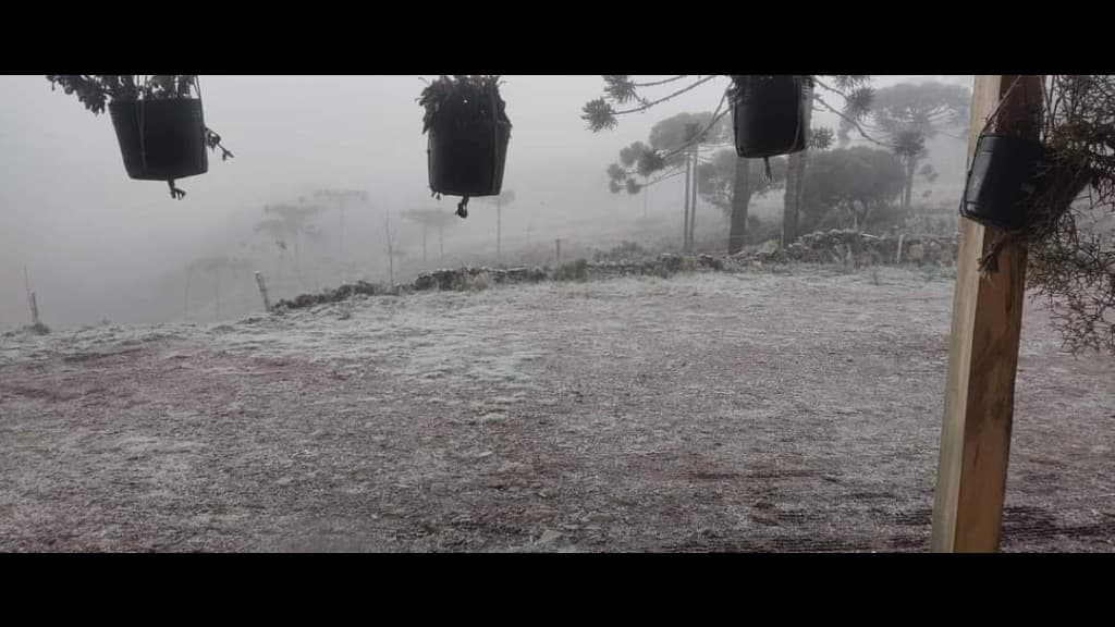 Santa Catarina pode ter registrado até -10⁰C durante a madrugada