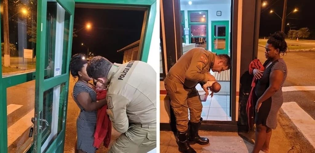 Policiais salvam bebê engasgado com leite materno em SC