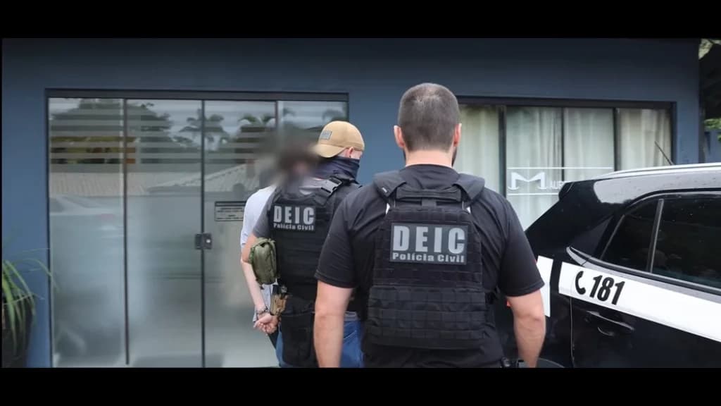 Jovem é preso em Porto Belo pela suposta prática de discriminação contra negros e judeus