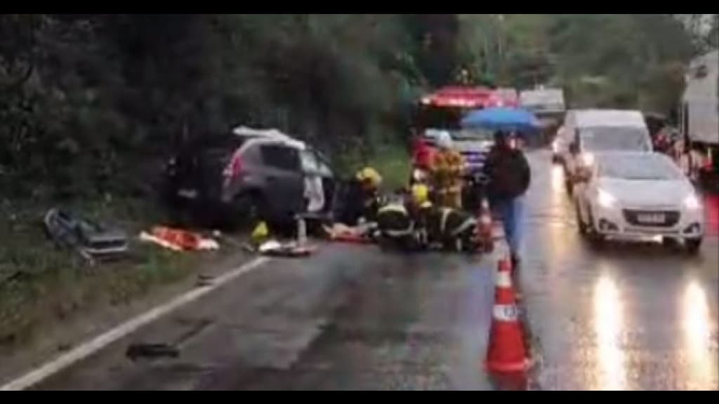 Acidente deixa motorista gravemente ferida na BR-470, em SC