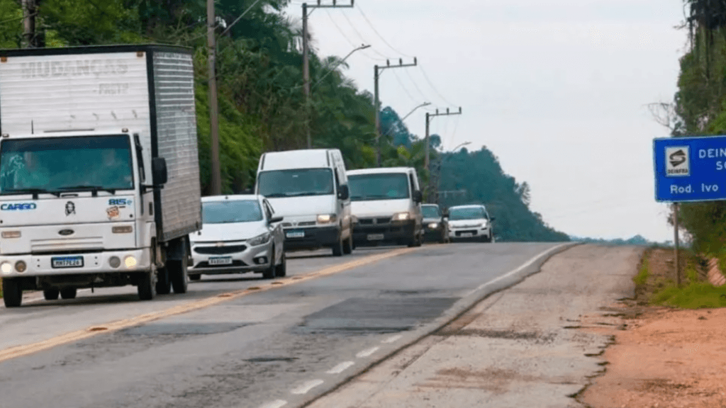 Rodovia que liga São João Batista e Brusque terá terceira faixa