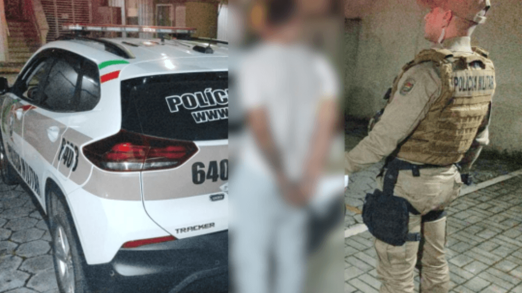 Homem agride policiais e acaba preso por tráfico de drogas em Itapema