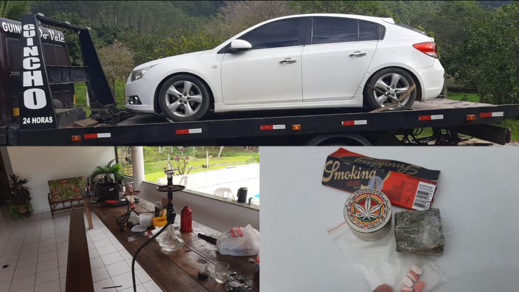 PM acaba com festa rave em Tijucas e apreende várias drogas