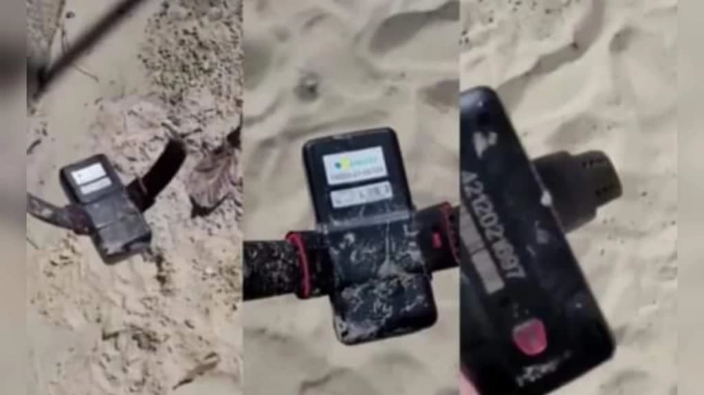 Tornozeleira eletrônica é encontrada em Balneário Camboriú