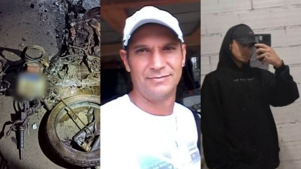 Motociclistas morrem após grave acidente entre carro e moto em SC