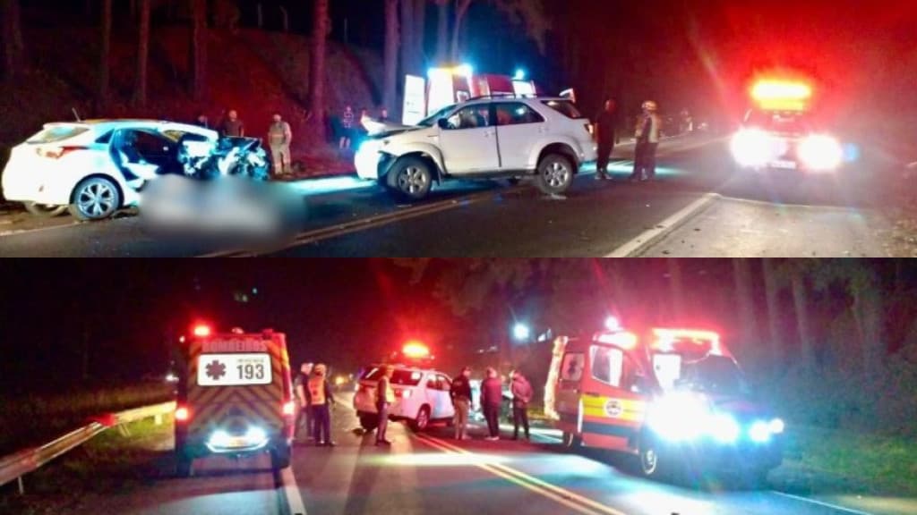 VÍDEO: Acidente na BR-280 resulta em uma morte e nove feridos