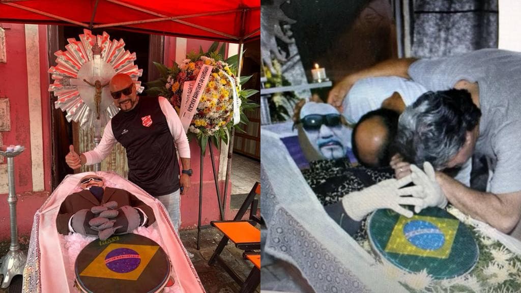 Homem faz velório em bar para comemorar aniversário