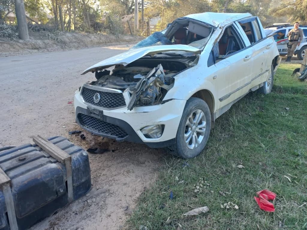 Acidente em Tijucas deixa motorista gravemente ferido