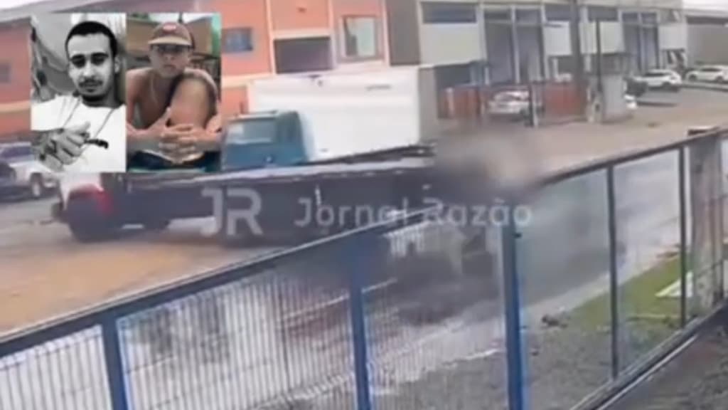Câmera flagra momento exato de acidente que matou dois jovens em Santa Catarina