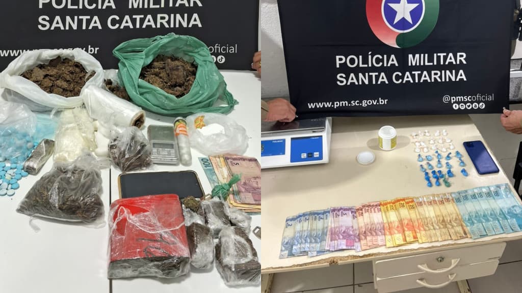 Polícia de Tijucas desarticula pontos de tráfico e prende criminosos em operação noturna