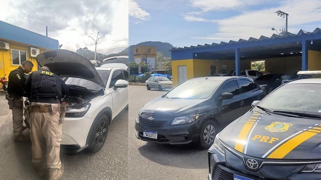 PRF recupera dois veículos roubados em operação na BR-101 em Itapema