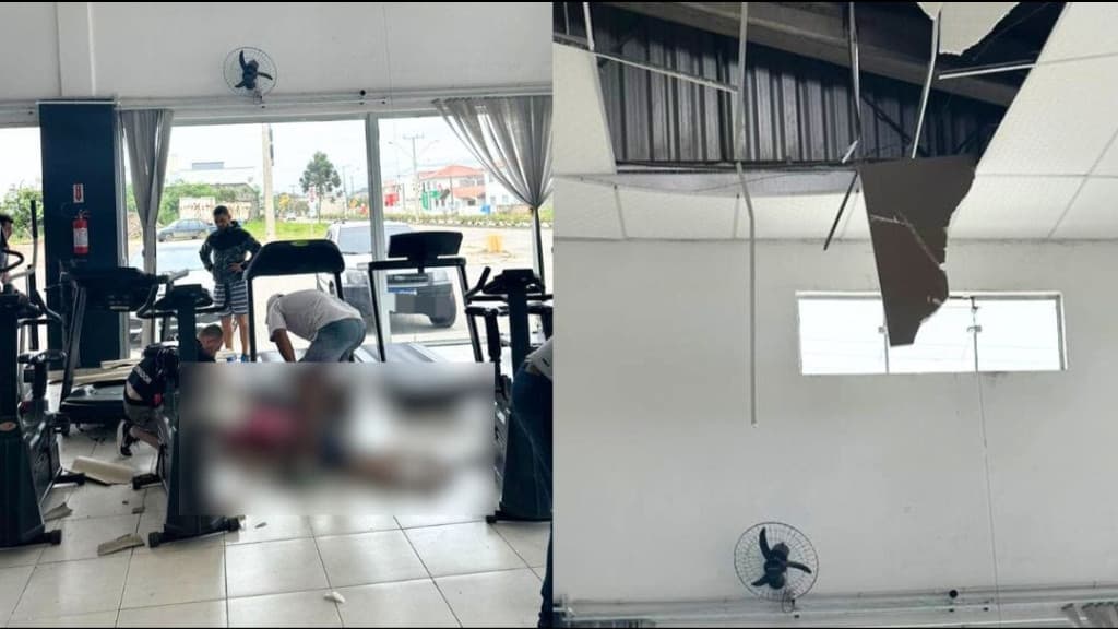 URGENTE: Homem fica gravemente ferido após cair em academia em Tijucas