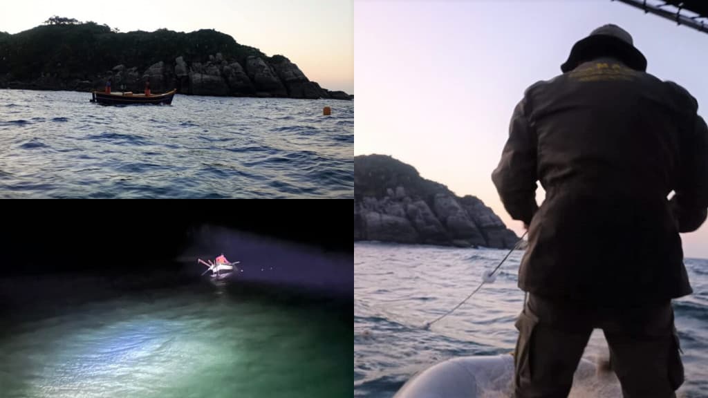 Operação da Famab apreende rede de pesca irregular e autua embarcações em Bombinhas