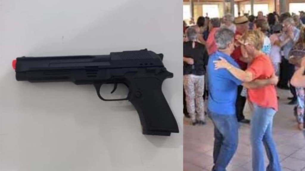 PM é acionada após idoso entrar em bailão da terceira idade com arma de airsoft