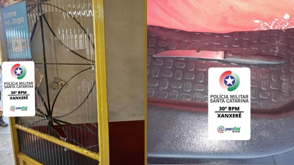 Discussão em loja termina com mulher esfaqueando homem no peito