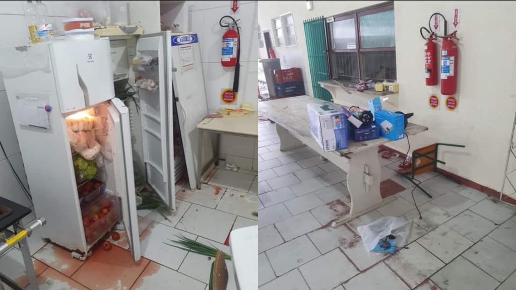 Bandido invade escola de Itajaí e é flagrado pela PM dormindo no local
