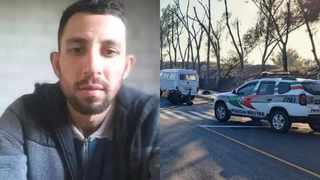 Identificado pai que morreu atropelado na frente do filho após Kombi desviar de betoneira