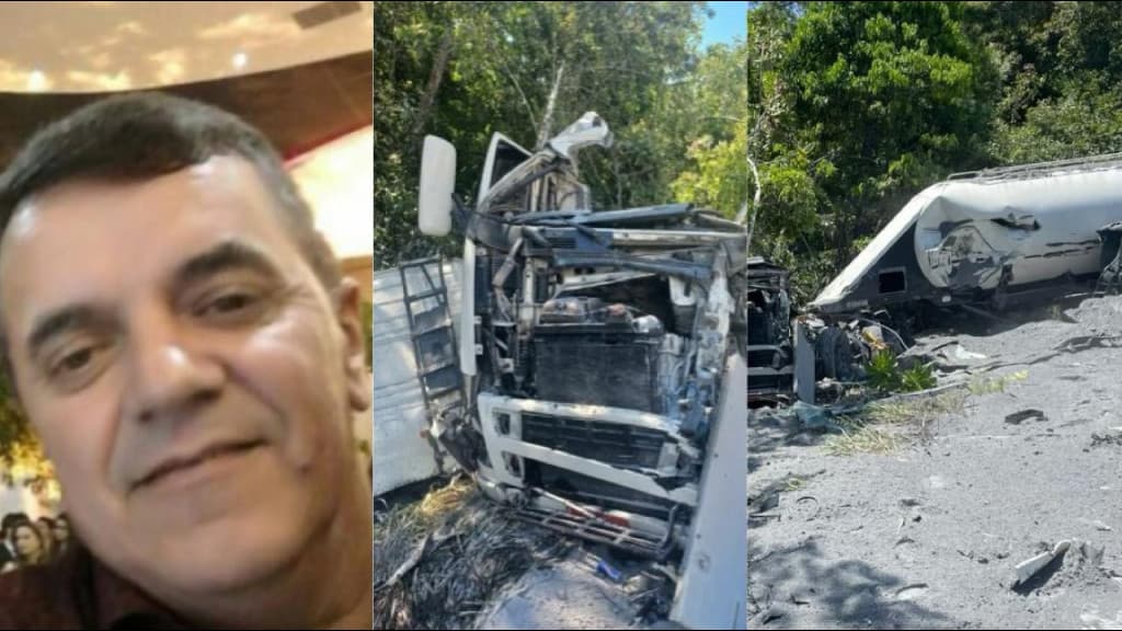 Identificado motorista que morreu após colisão frontal entre duas carretas
