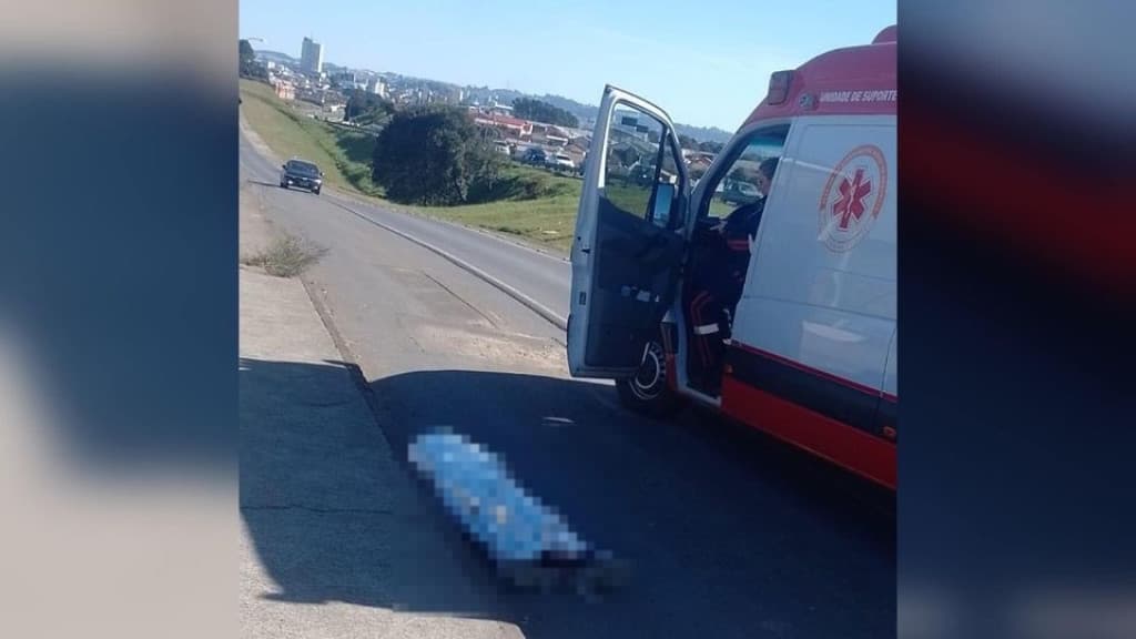 Ciclista sofre mal súbito e morre às margens da BR-282 em SC
