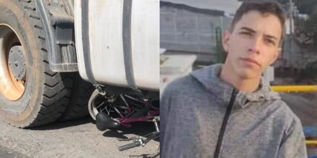 Ciclista morre atropelado por caminhão