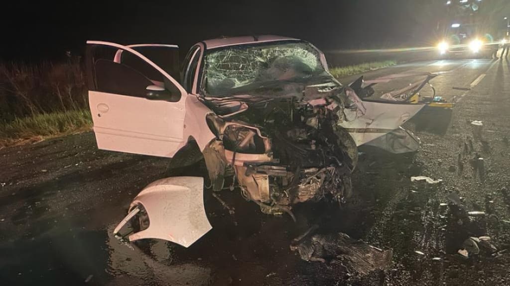 Casal morre carbonizado em grave acidente com três vítimas na BR-282