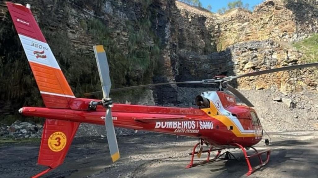 Trabalhador sofre queda de 30 metros em pedreira e fica gravemente ferido